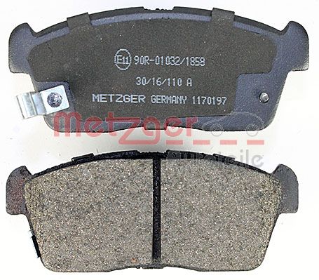 METZGER 1170197 Bremsbelagsatz, Scheibenbremse